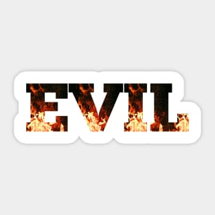 Evil fire Sticker